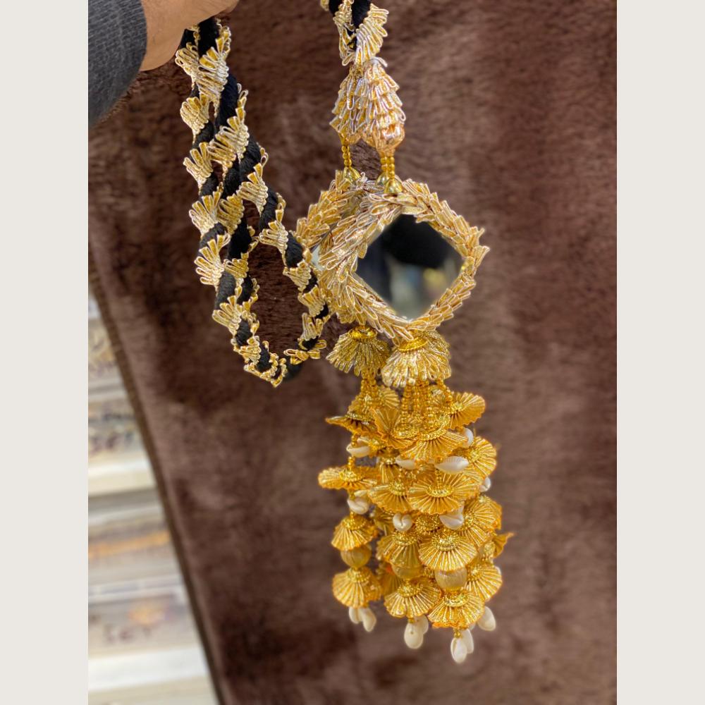 Hira Collections Heavy Mirror And Shell Work Hair Paranda