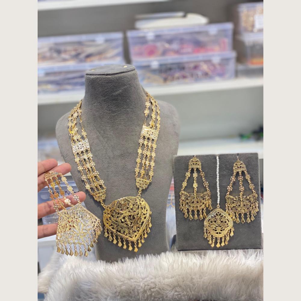 Hira Collections Designer Round Filigree Necklace Set