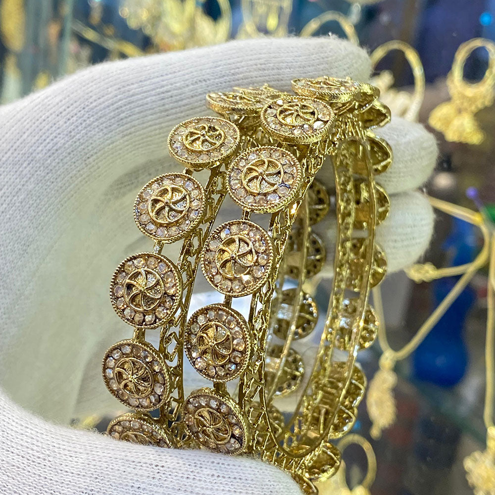 Hira Collections Austrian Stone Bangles Set for Women