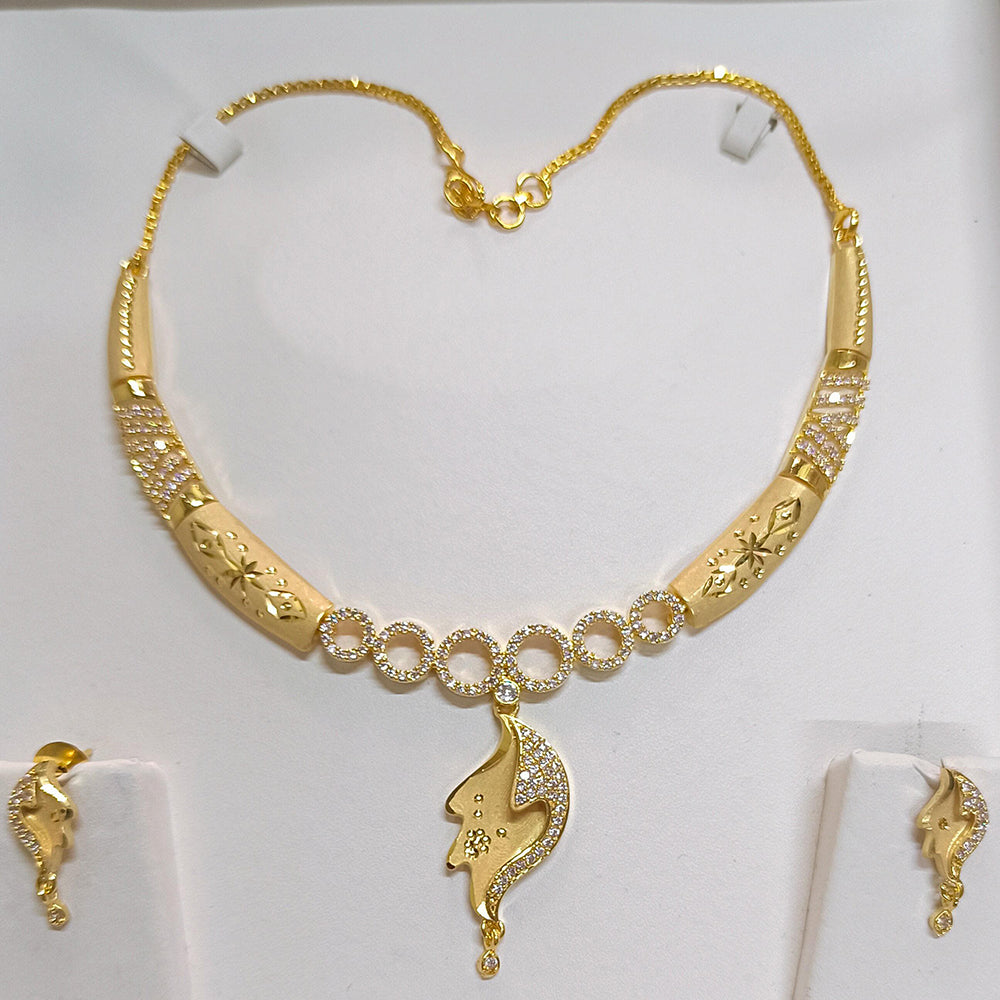 Pari Art Jewellery Forming Gold Necklace Set – JewelEMarket