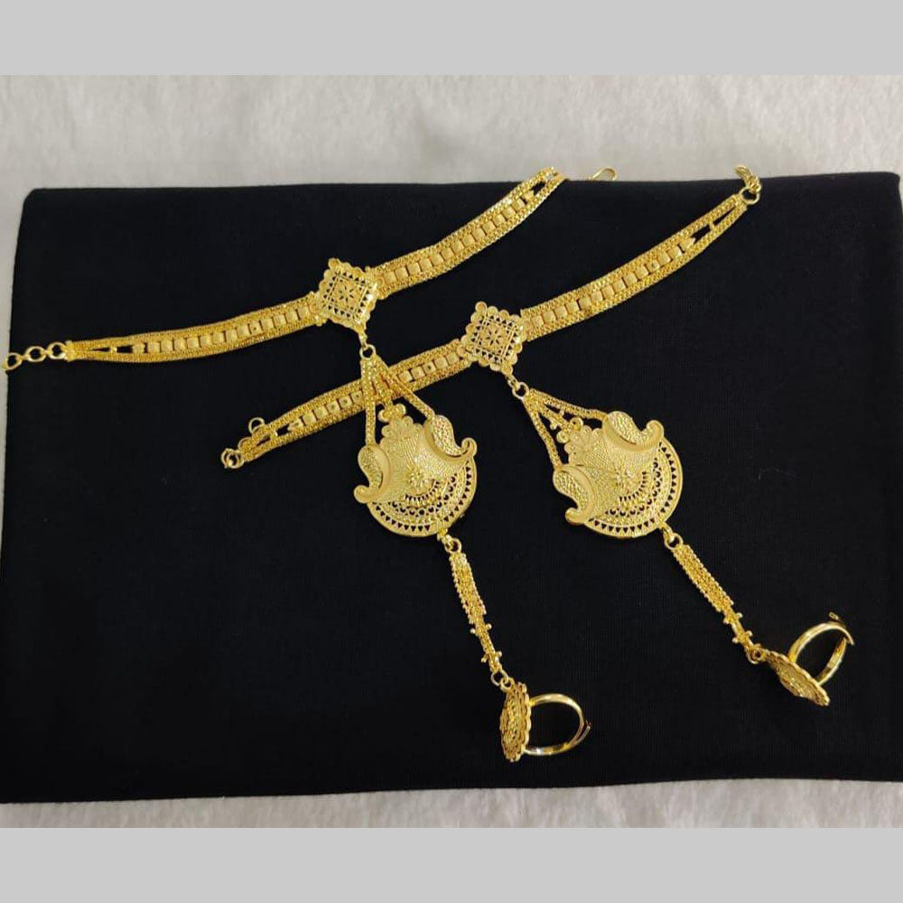 Pari Art Jewellery Forming Gold Hand Harness