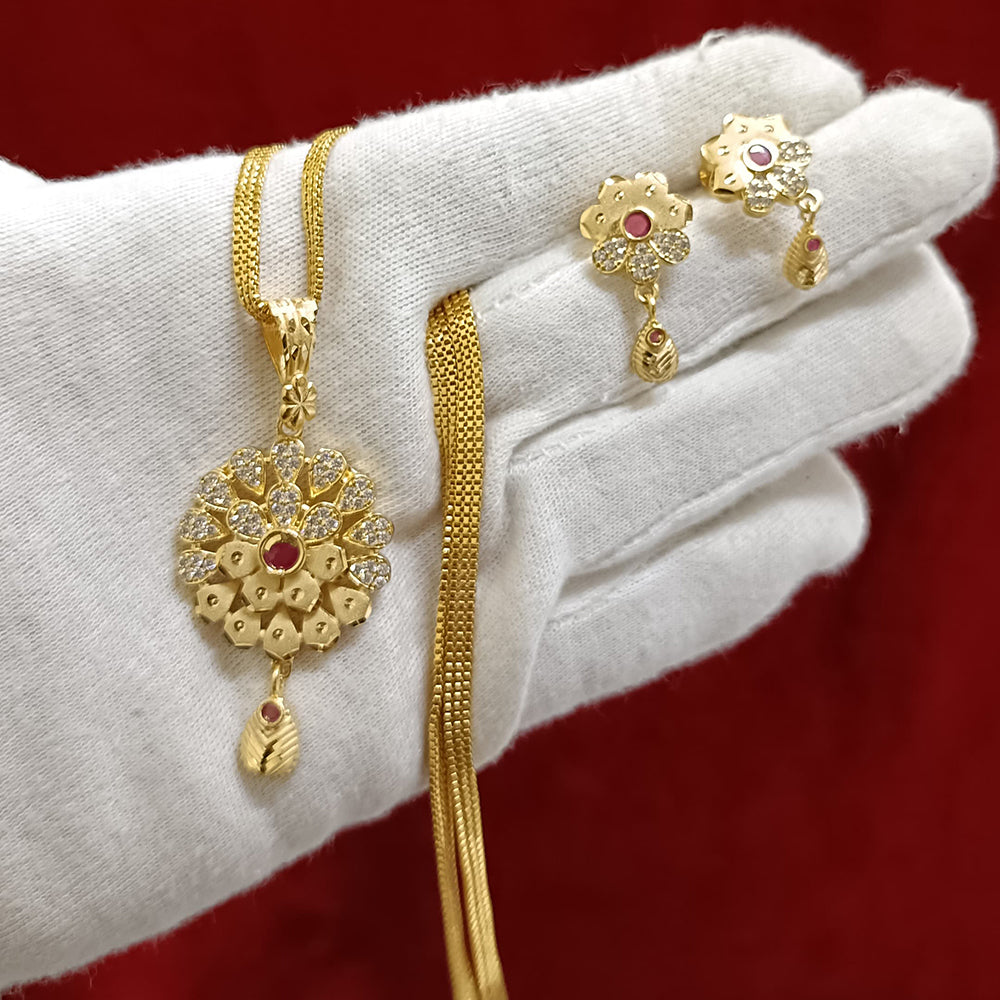 Pari Art Jewellery Forming Chain Pendant Set