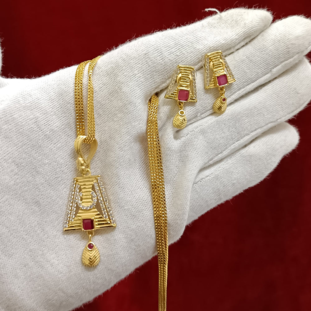 Pari Art Jewellery Forming Chain Pendant Set