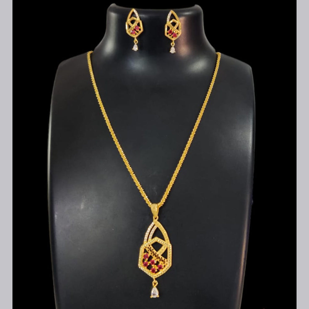 Pari Art Jewellery Forming Chain Pendant Set