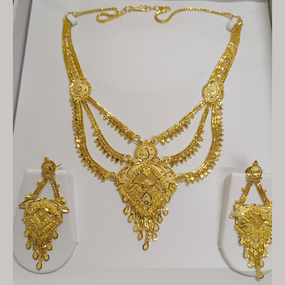 Plated Silver Necklace Set Gold Plated Long Necklace Designs In