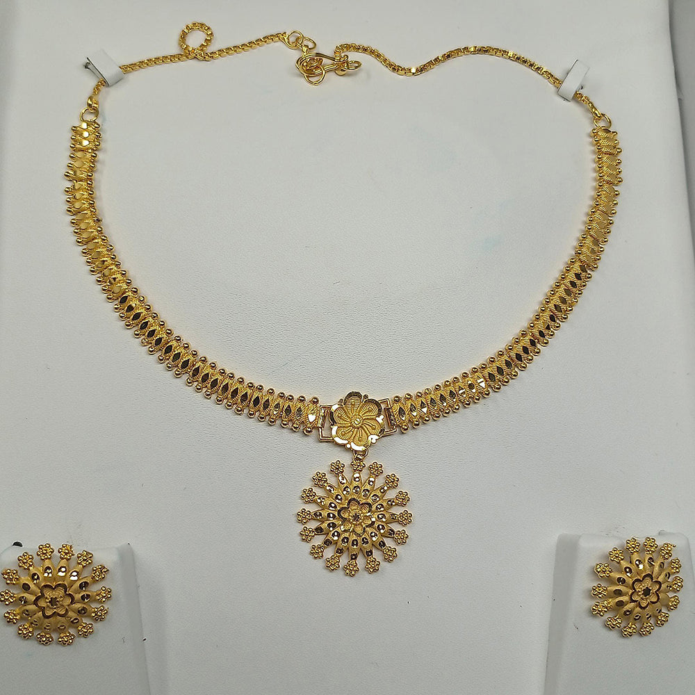 Pari Art Jewellery Forming Gold Necklace Set