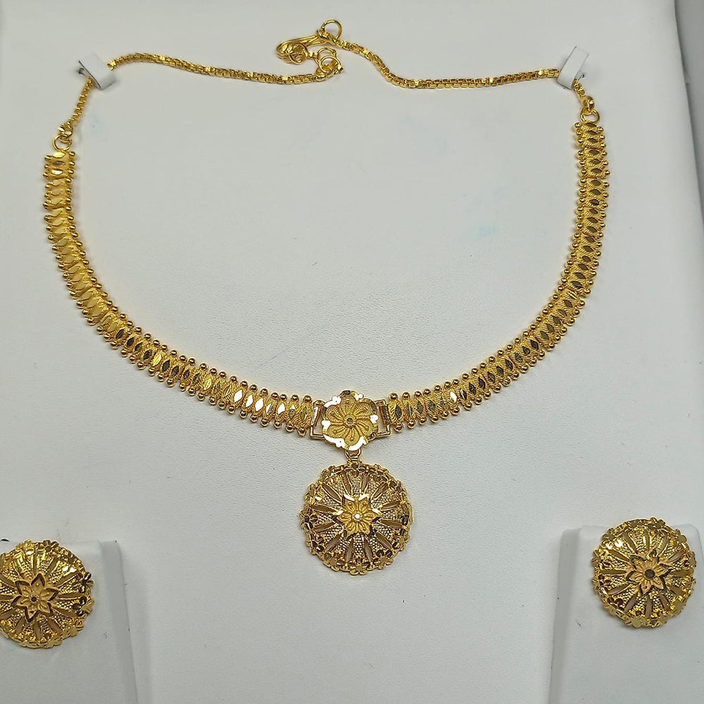 Pari Art Jewellery Forming Gold Necklace Set