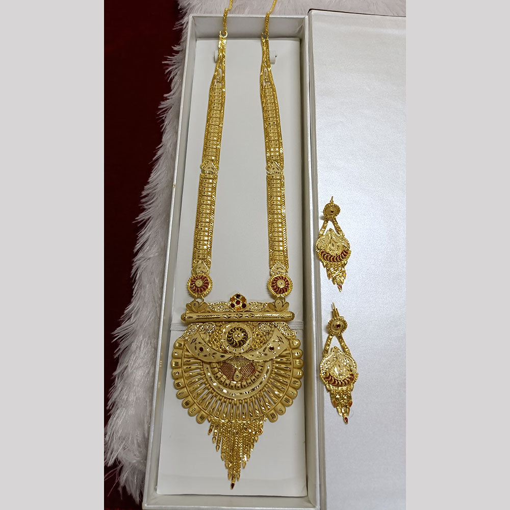 Designs In Gold 30 Gram Ka Rani Haar Gram Gold Plated Latest