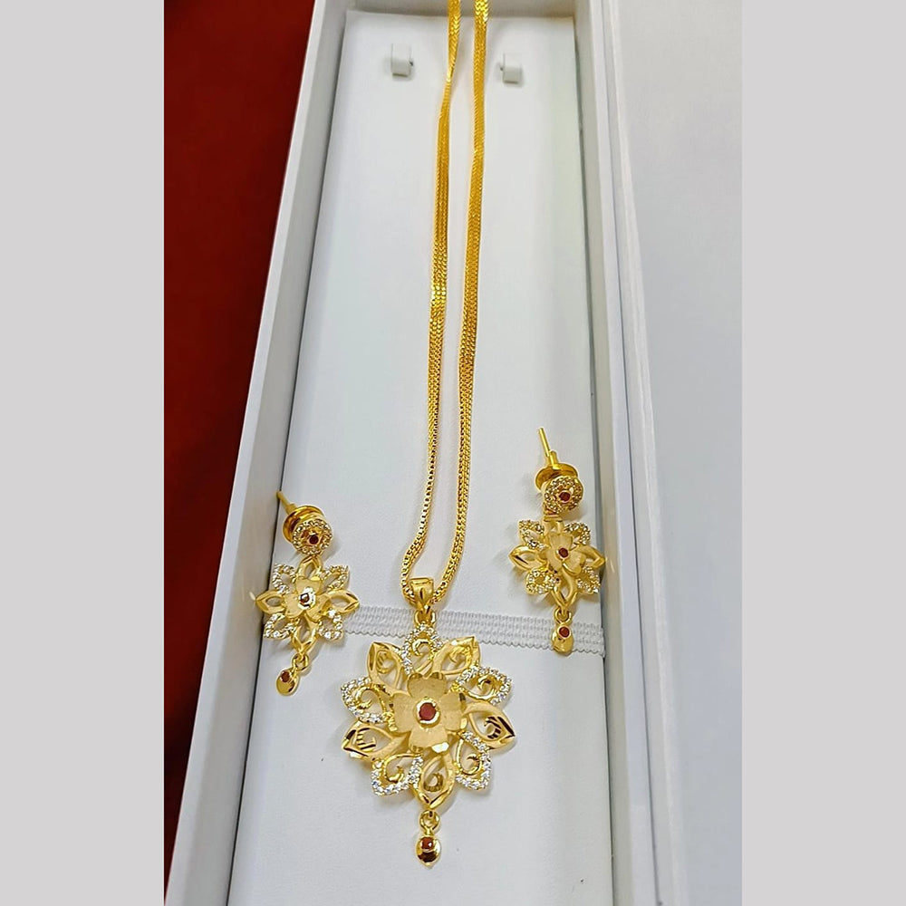 Pari Art Jewellery Forming Chain Pendant Set