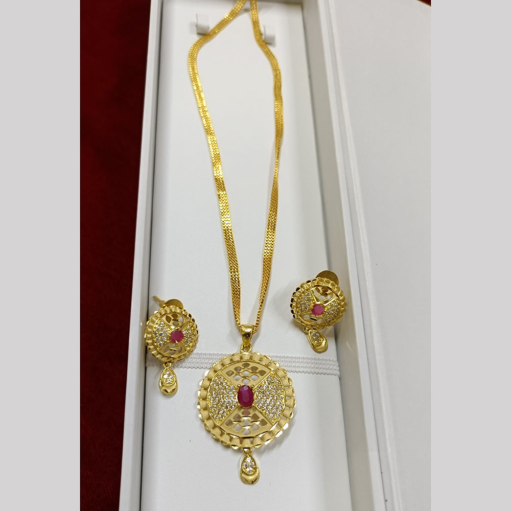 Pari Art Jewellery Forming Chain Pendant Set