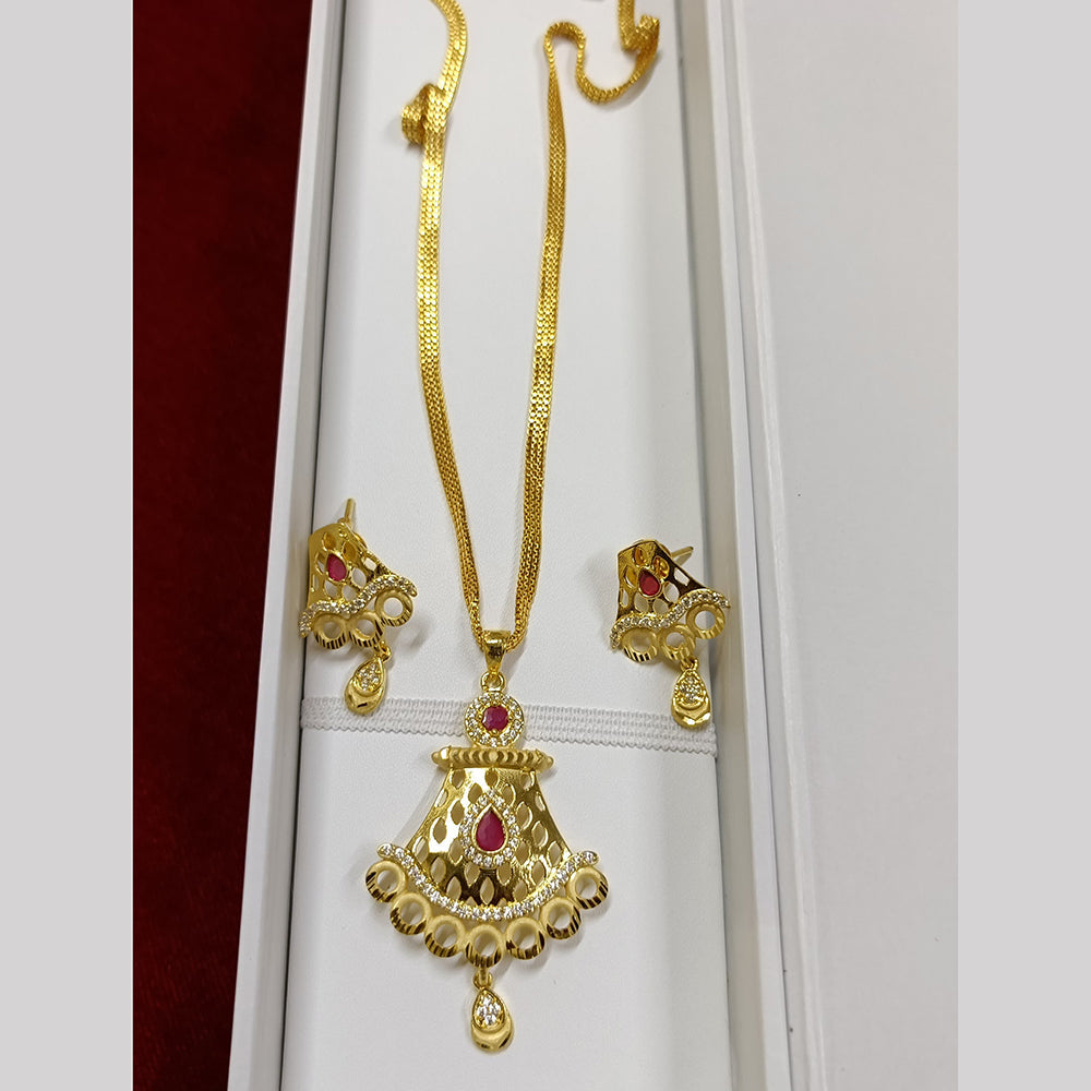 Pari Art Jewellery Forming Chain Pendant Set