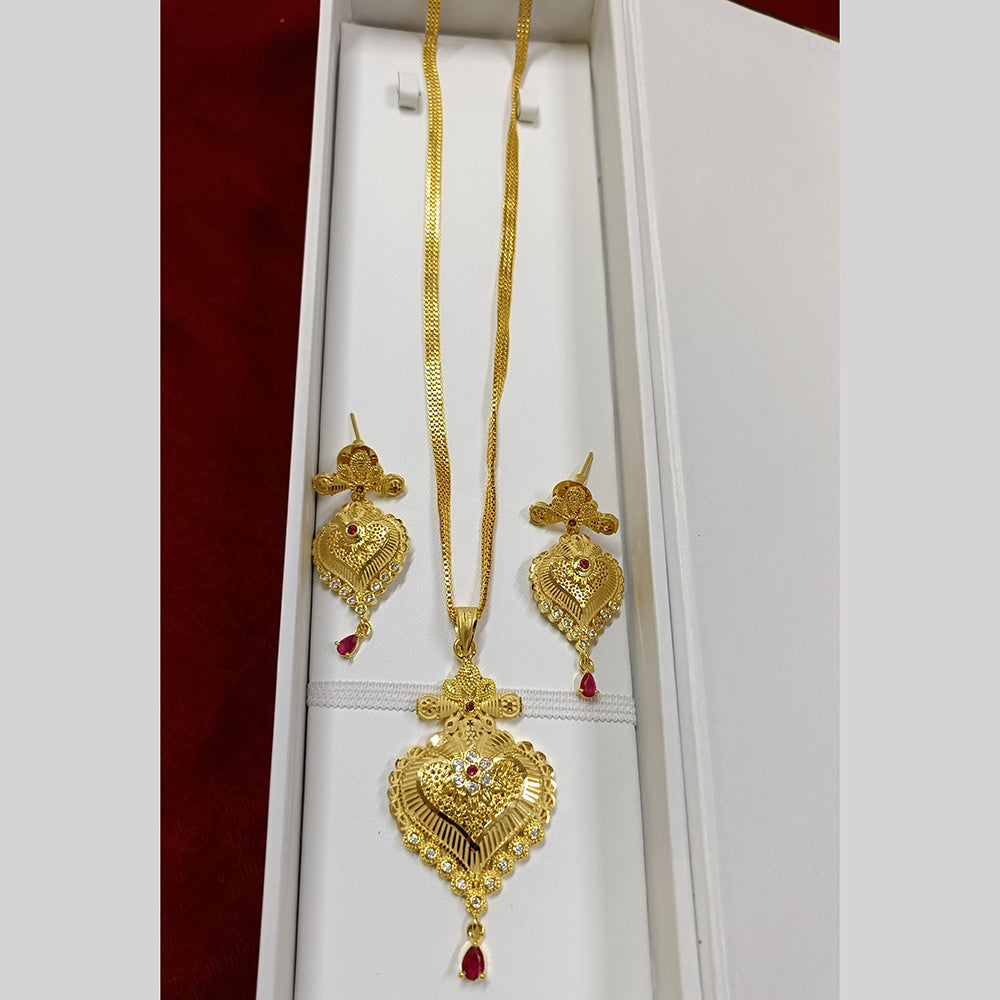 Pari Art Jewellery Forming Chain Pendant Set