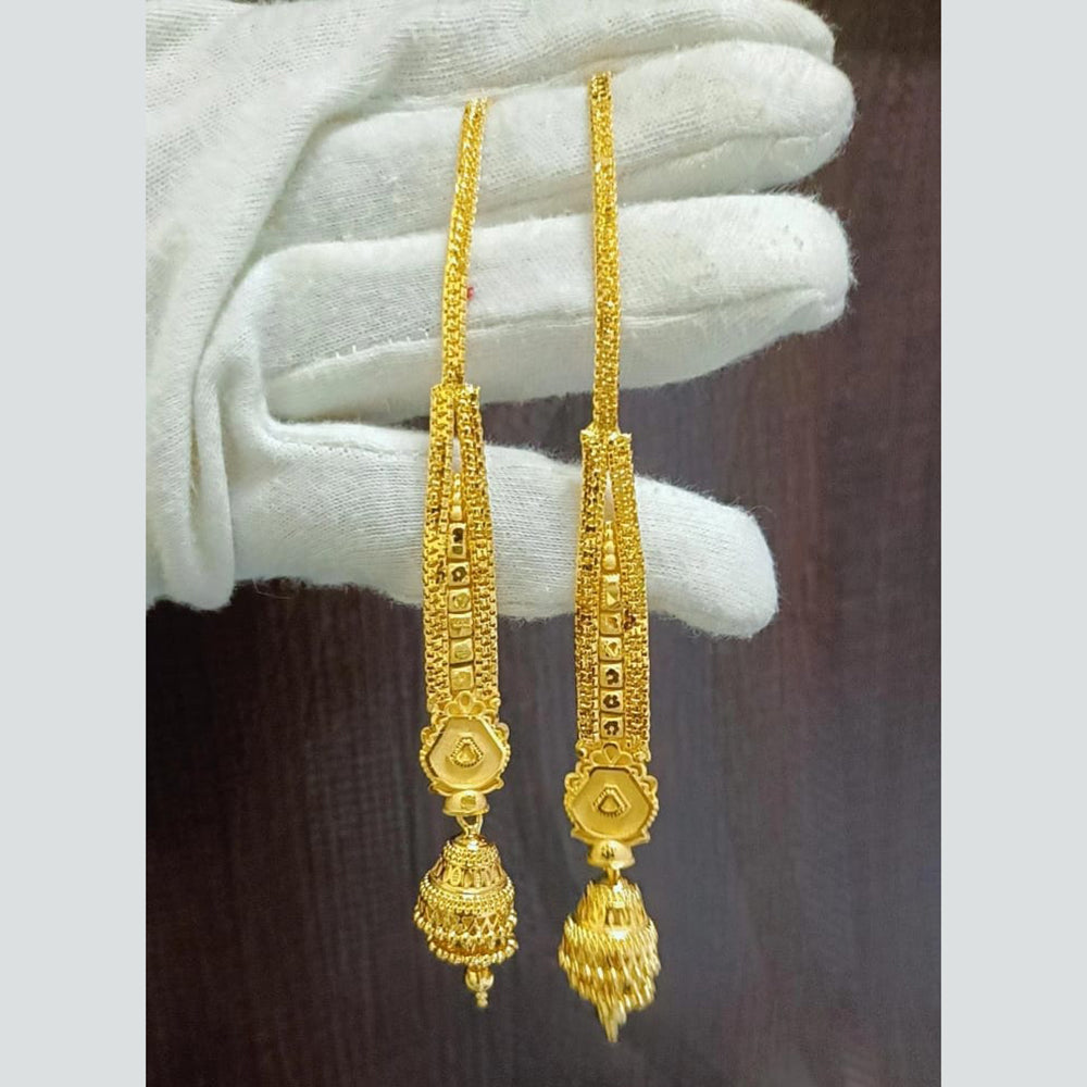 Pari Art Jewellery Gold Forming Jhumki Earrings