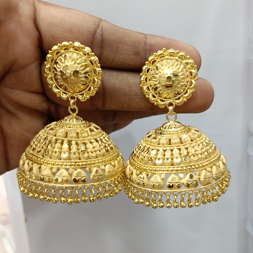 Pari Art Jewellery Gold Forming Jhumki Earrings
