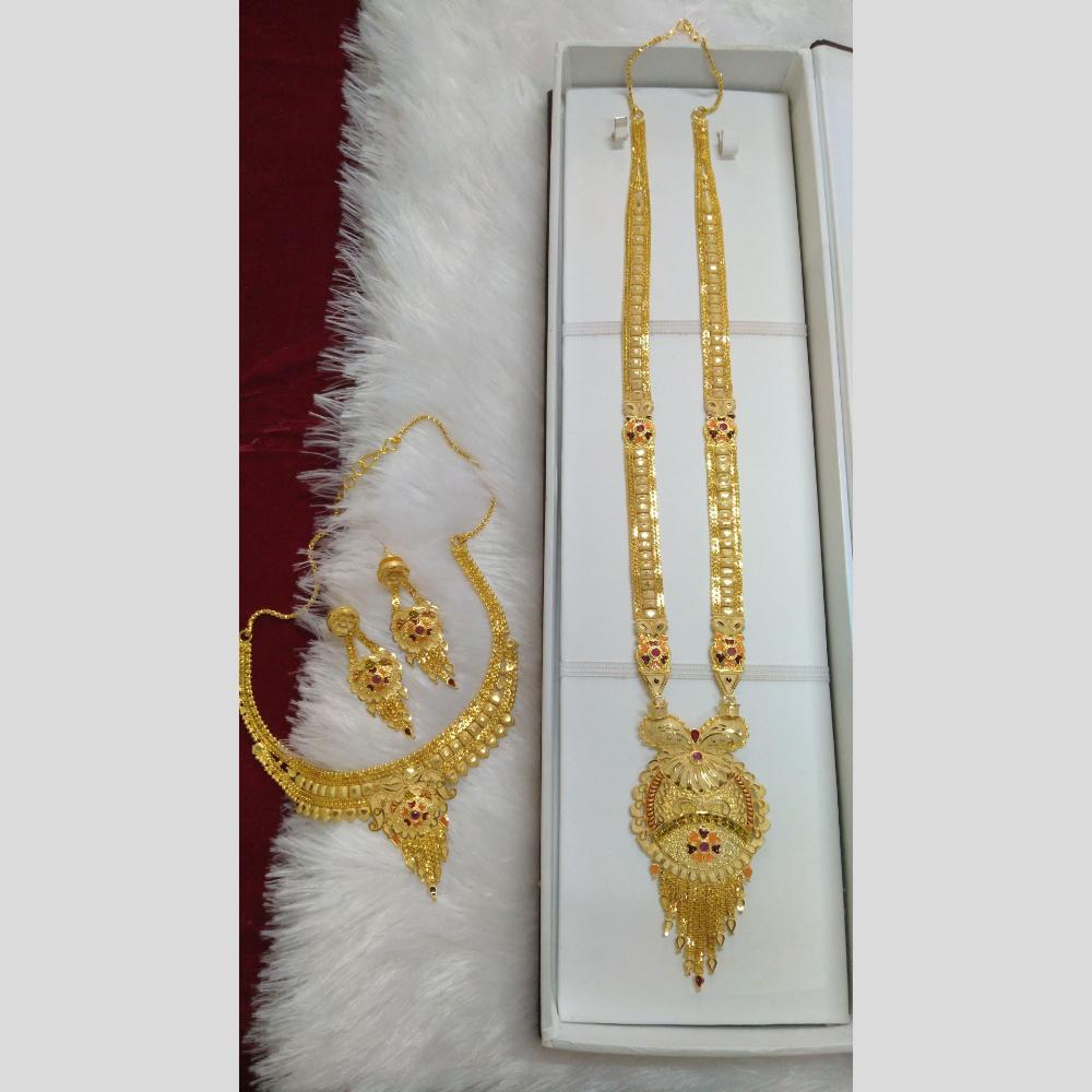 Pari Art Jewellery Forming Double Necklace Set