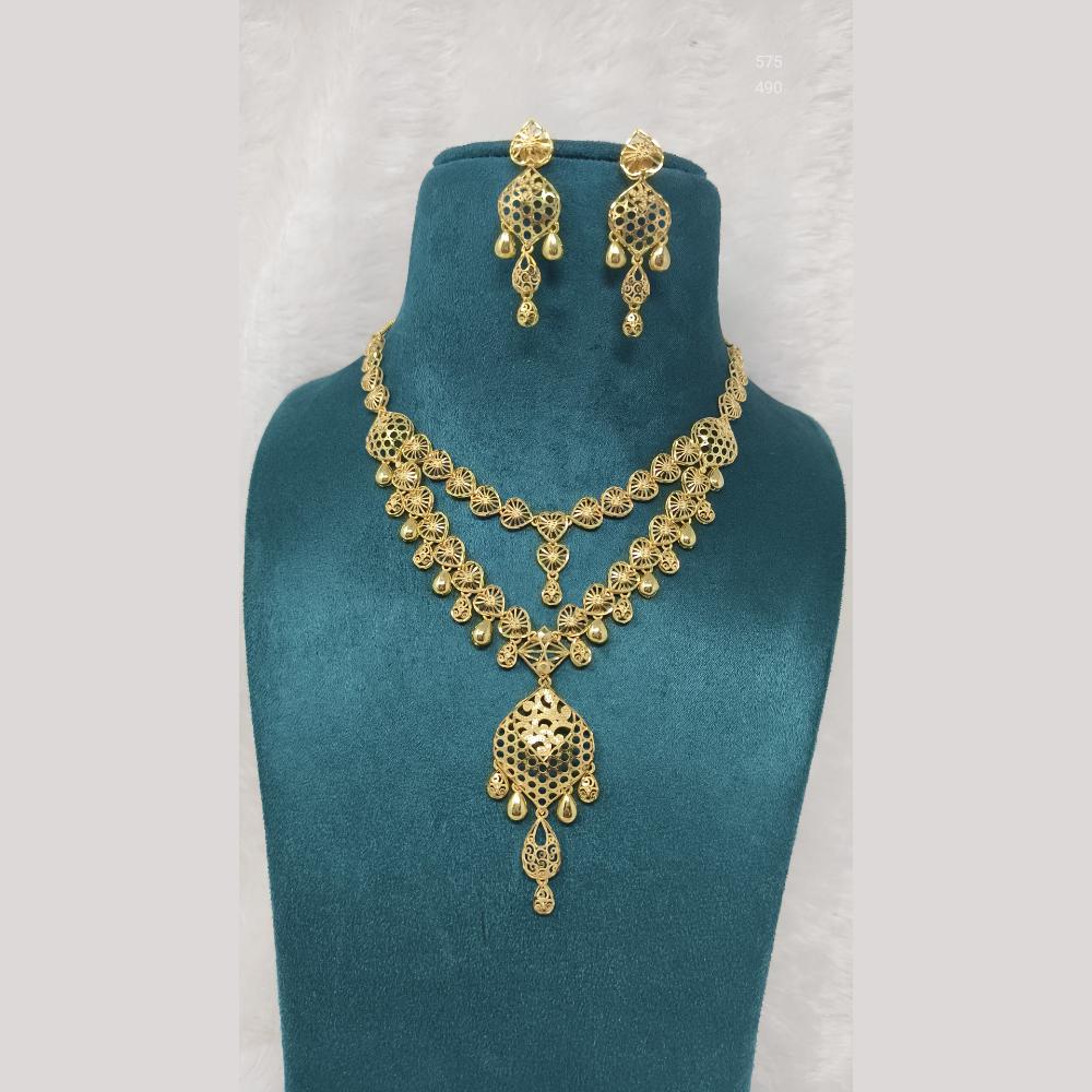 Pari Art Jewellery Forming Gold Necklace Set