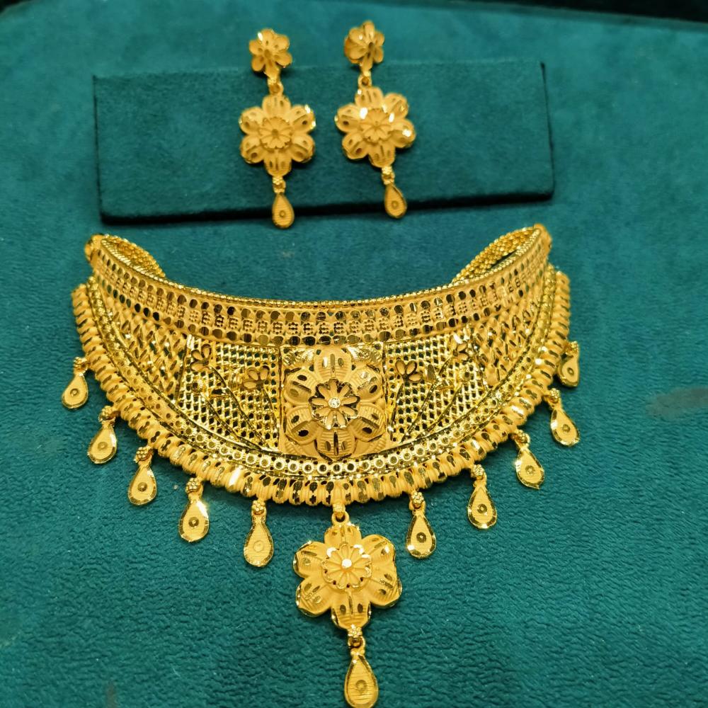 Pari Art Jewellery Forming Gold Necklace Set