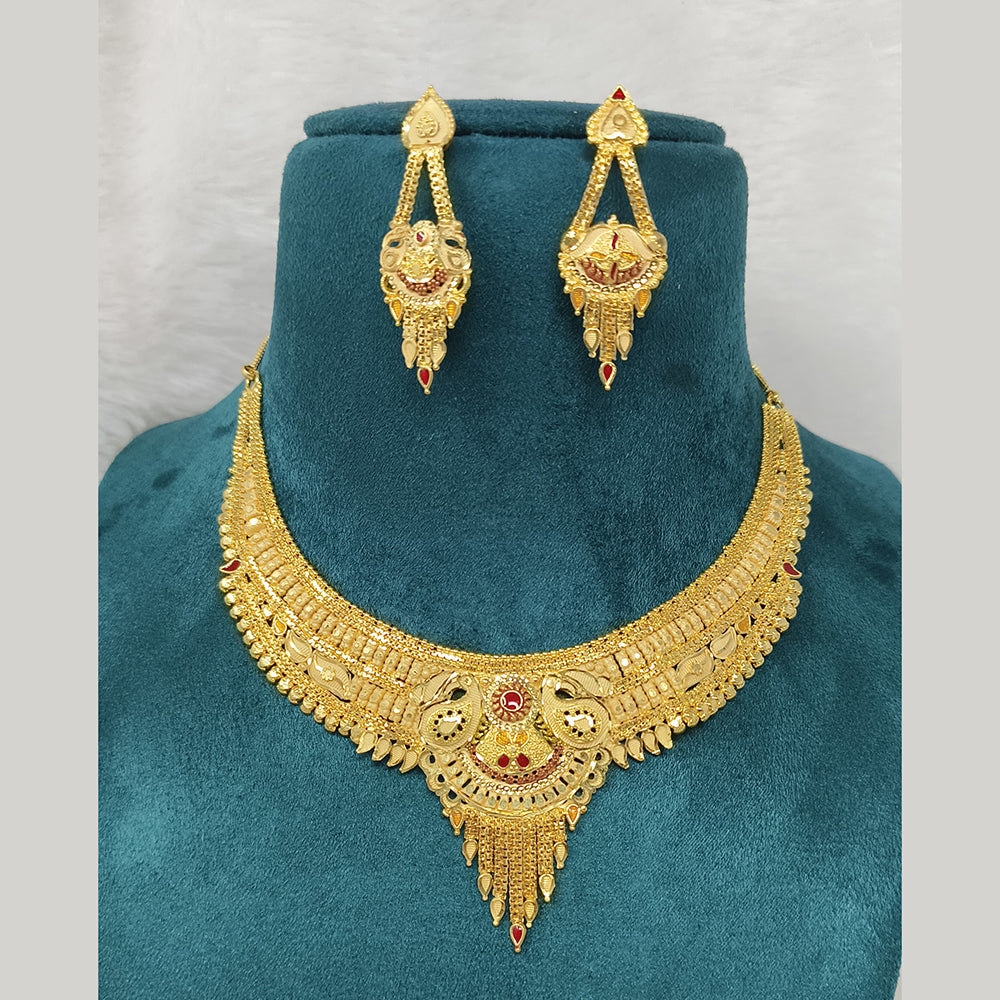 Pari Art Jewellery Forming Gold Necklace Set