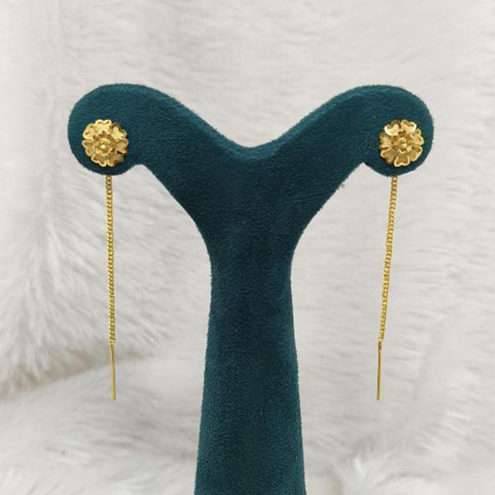 Pari Art Jewellery Gold Forming Dangler Earrings