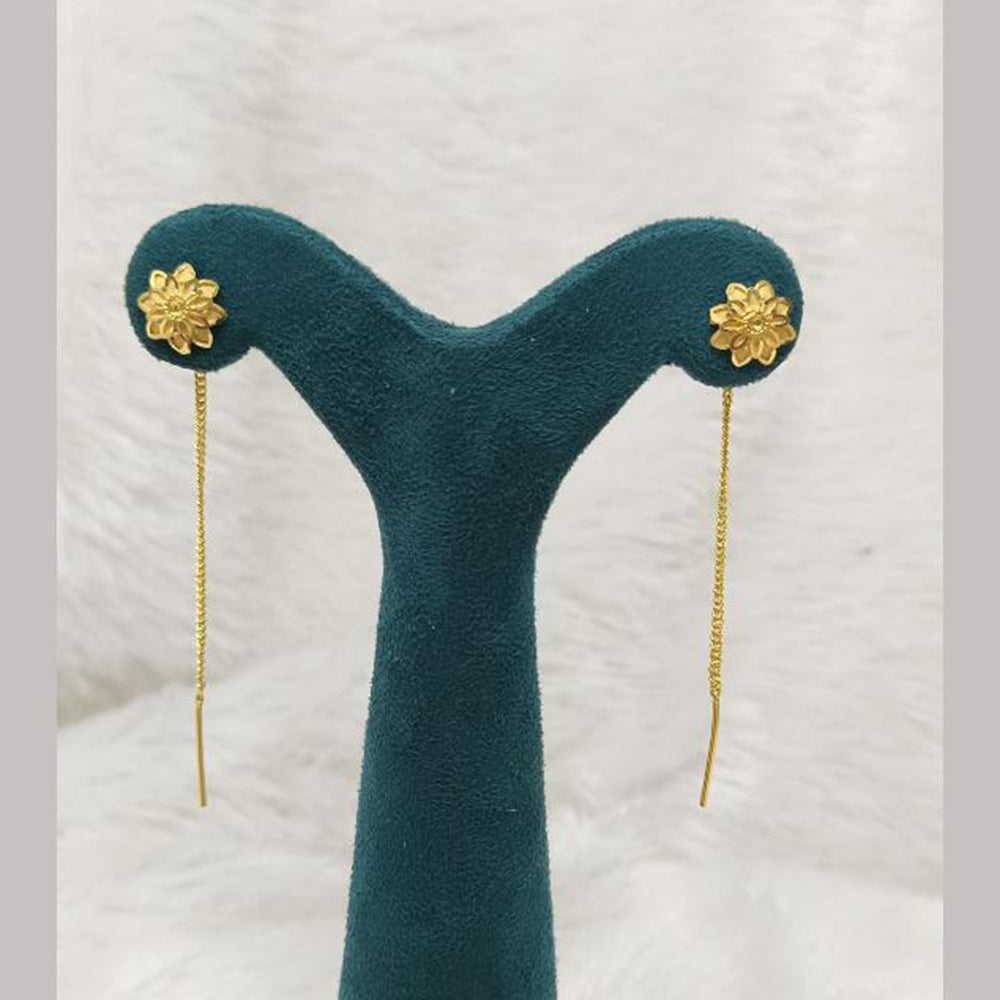 Pari Art Jewellery Gold Forming Dangler Earrings