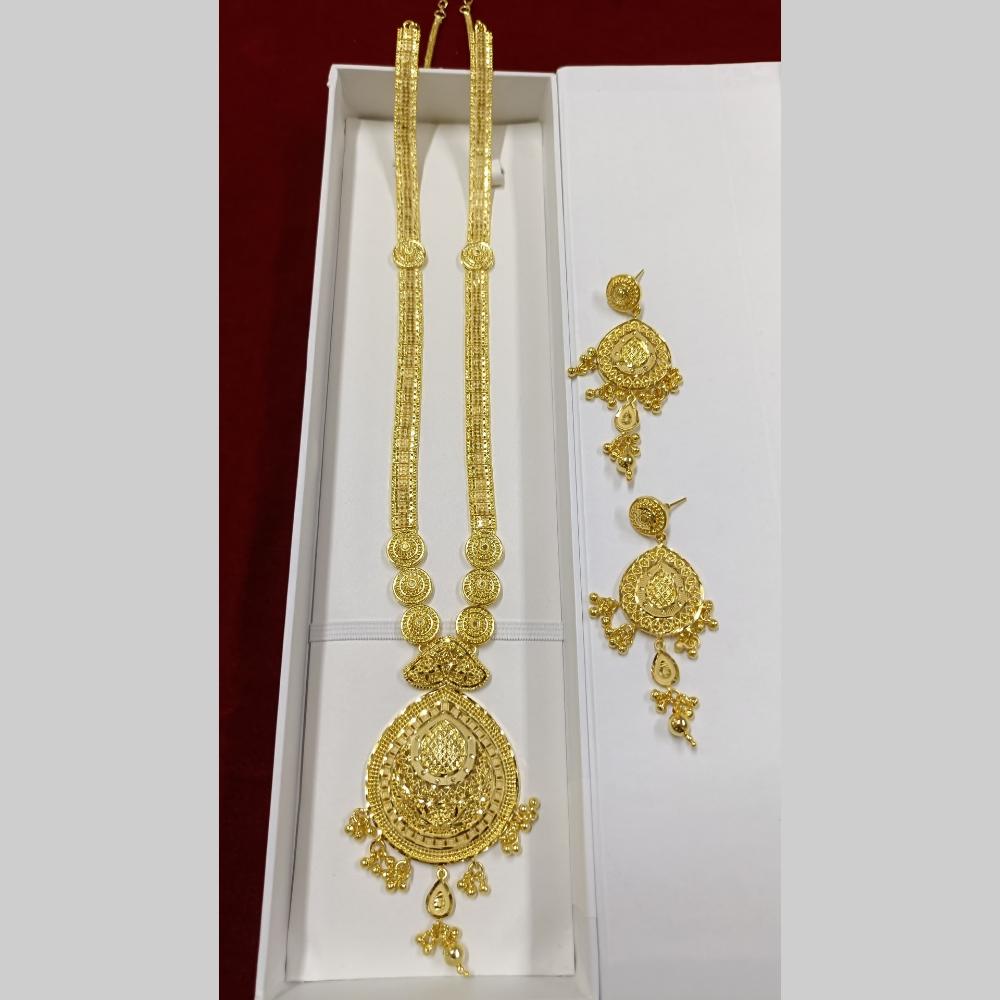 Pari Art Jewellery Gold Plated Long Necklace Set