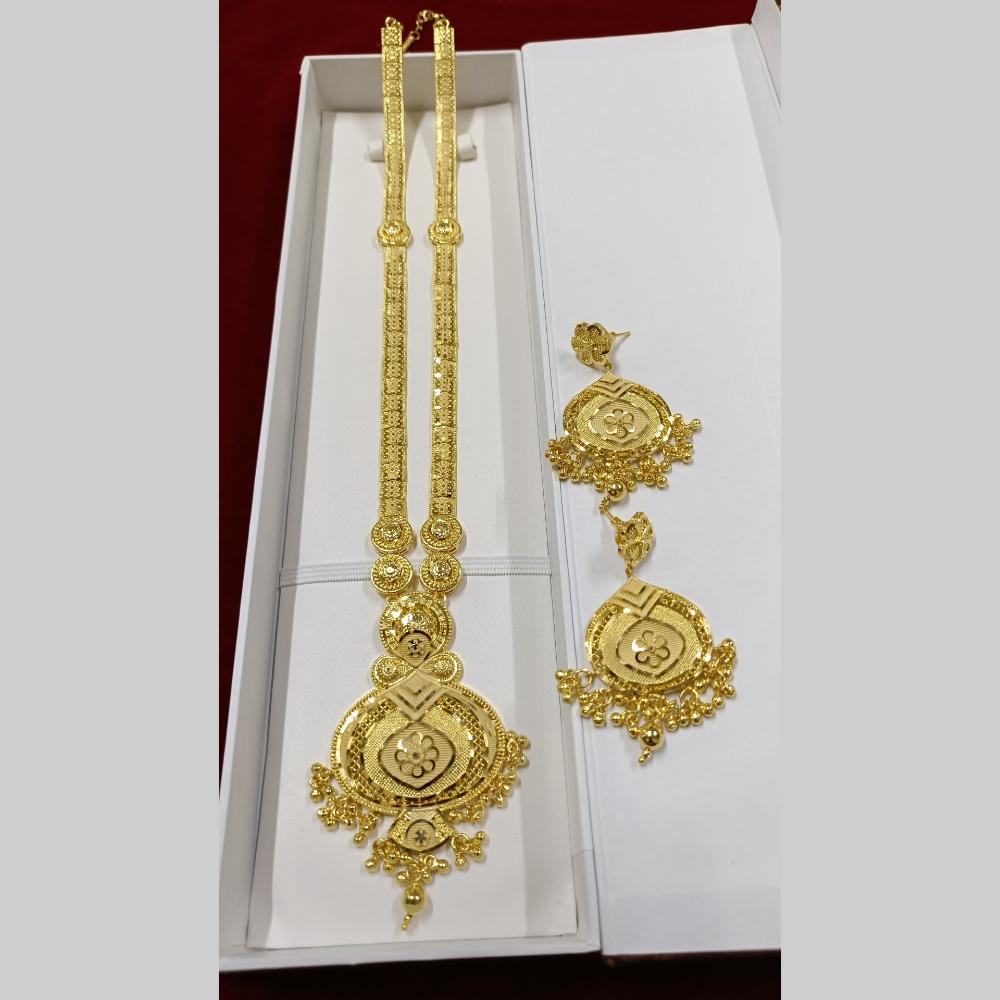 Pari Art Jewellery  Antique Style Long Necklace Set for Weddings