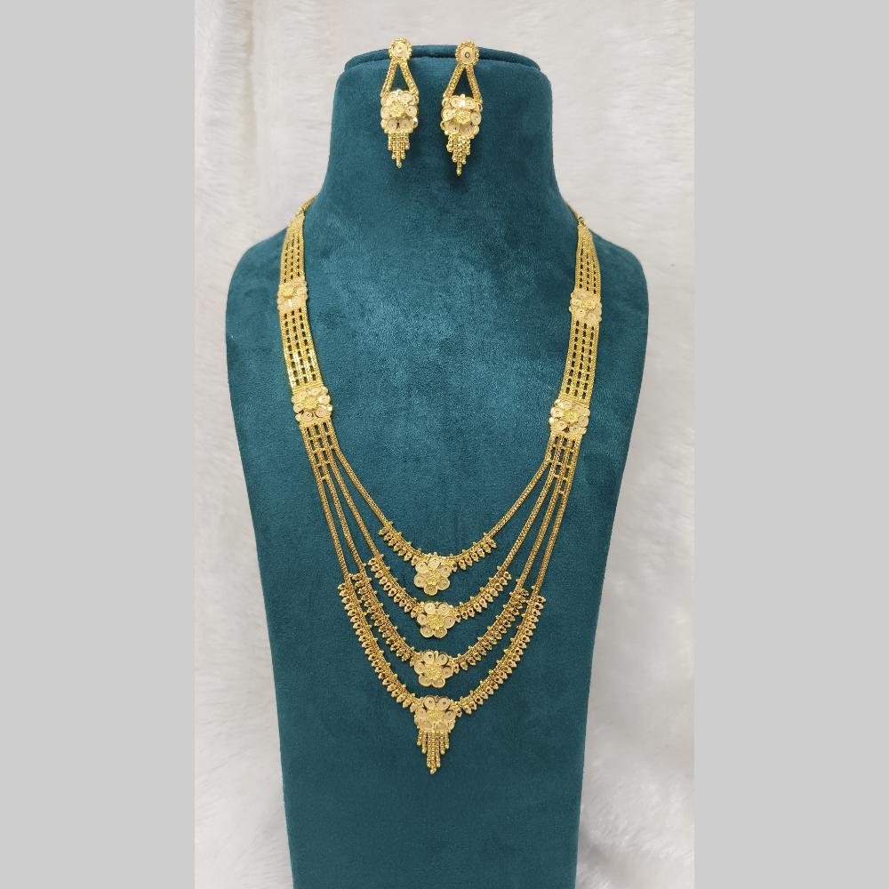 Pari Art Jewellery  Antique Style Long Necklace Set for Weddings