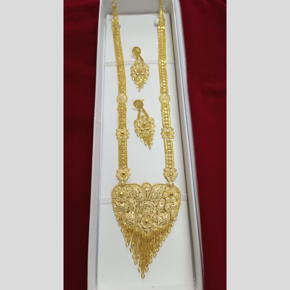 Pari Art Jewellery Designer Gold Plated Necklace Set