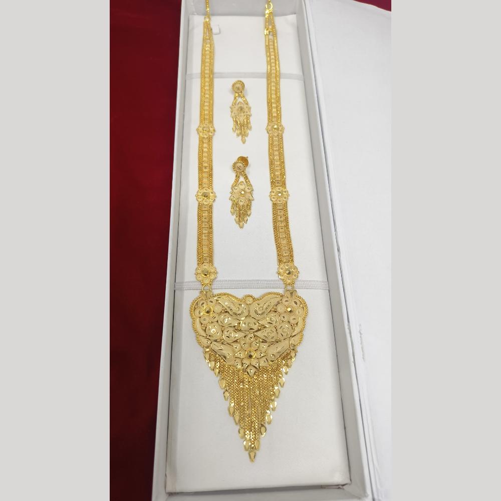 Pari Art Jewellery Designer Gold Plated Long Necklace Set