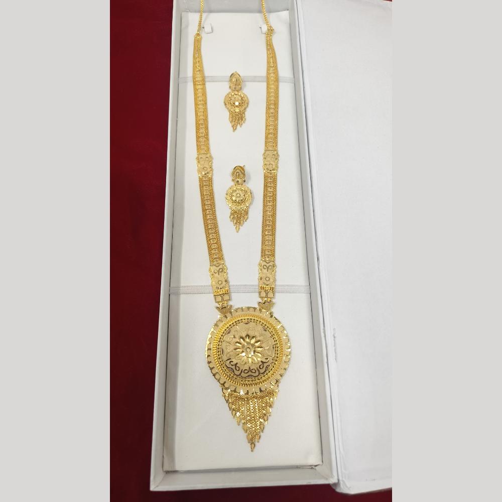 Pari Art Jewellery Designer Gold Plated Long Necklace Set