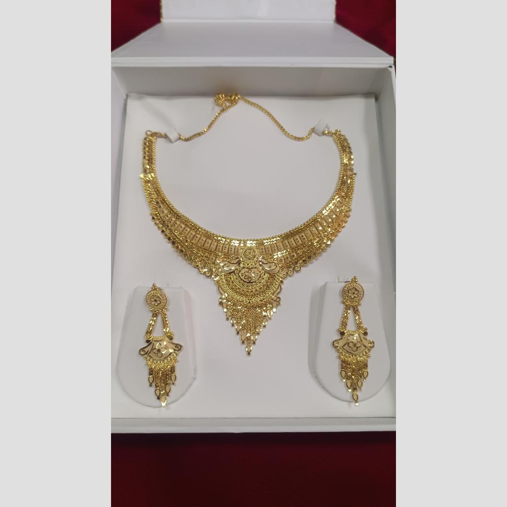 Pari Art Jewellery Designer Gold Plated Necklace Set