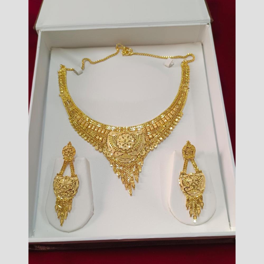 Pari Art Jewellery Designer Gold Plated Necklace Set