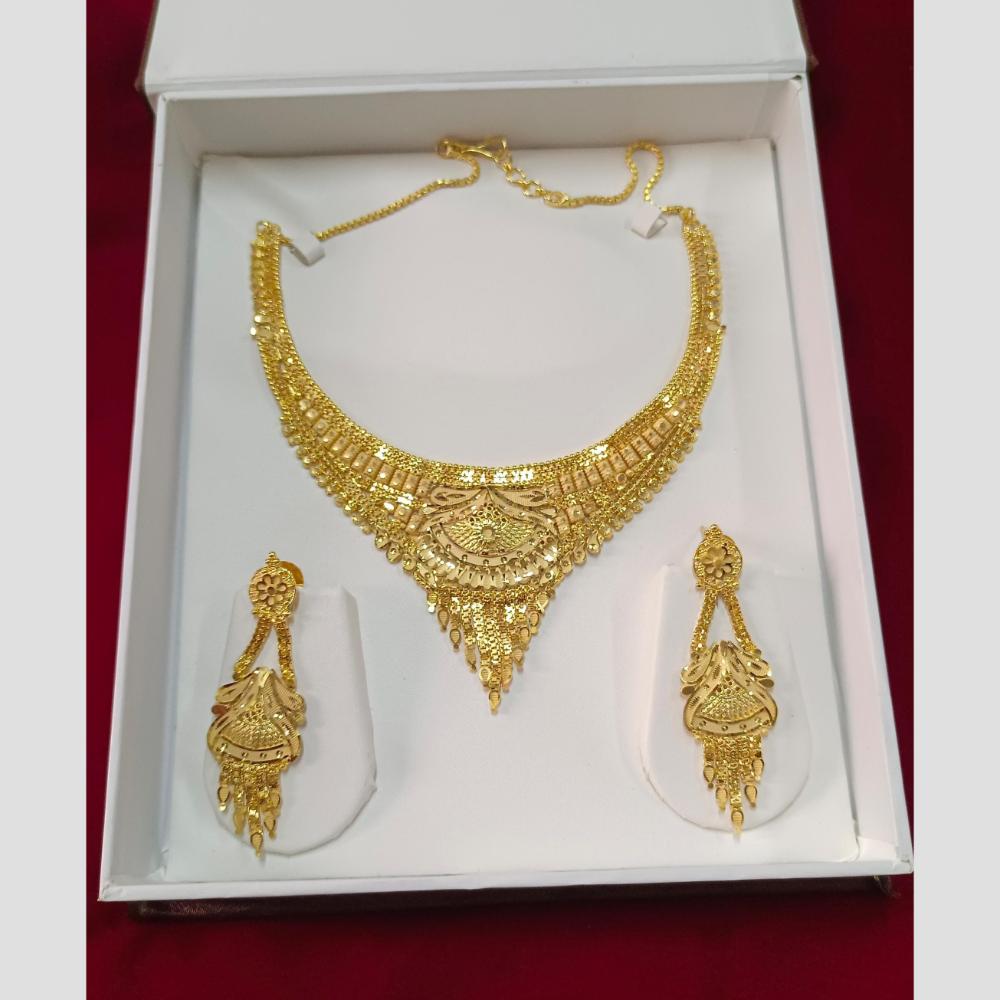 Pari Art Jewellery Designer Gold Plated Necklace Set