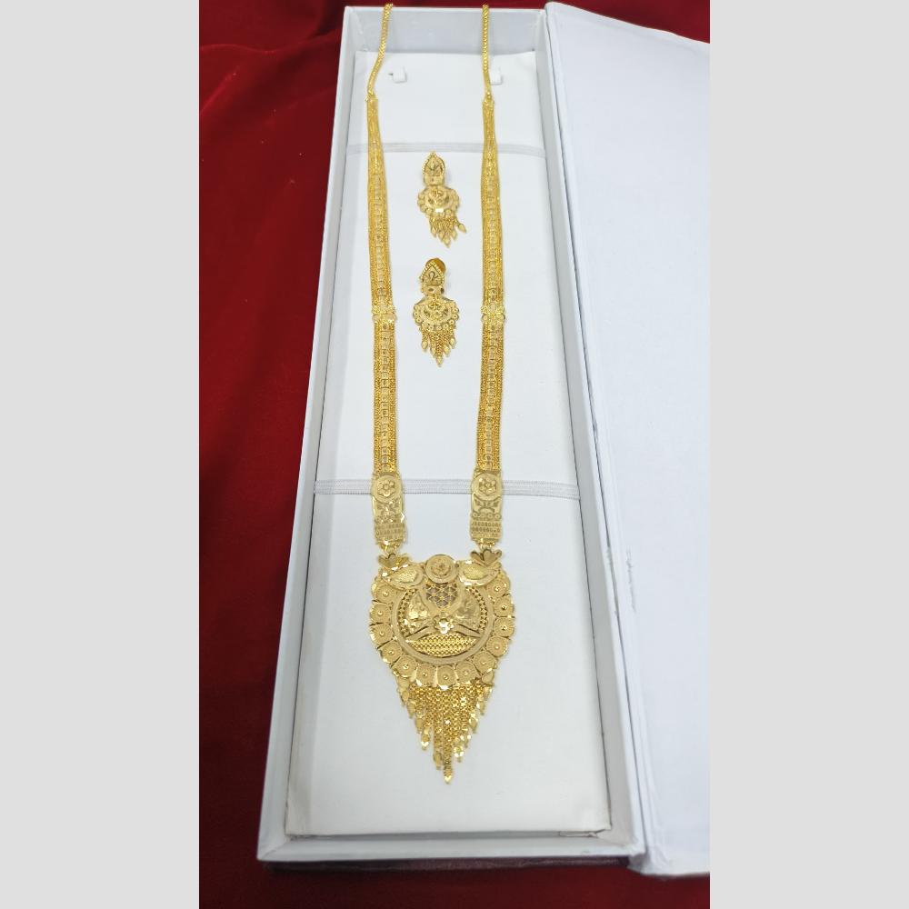 Pari Art Jewellery Designer Gold Plated Long Necklace Set
