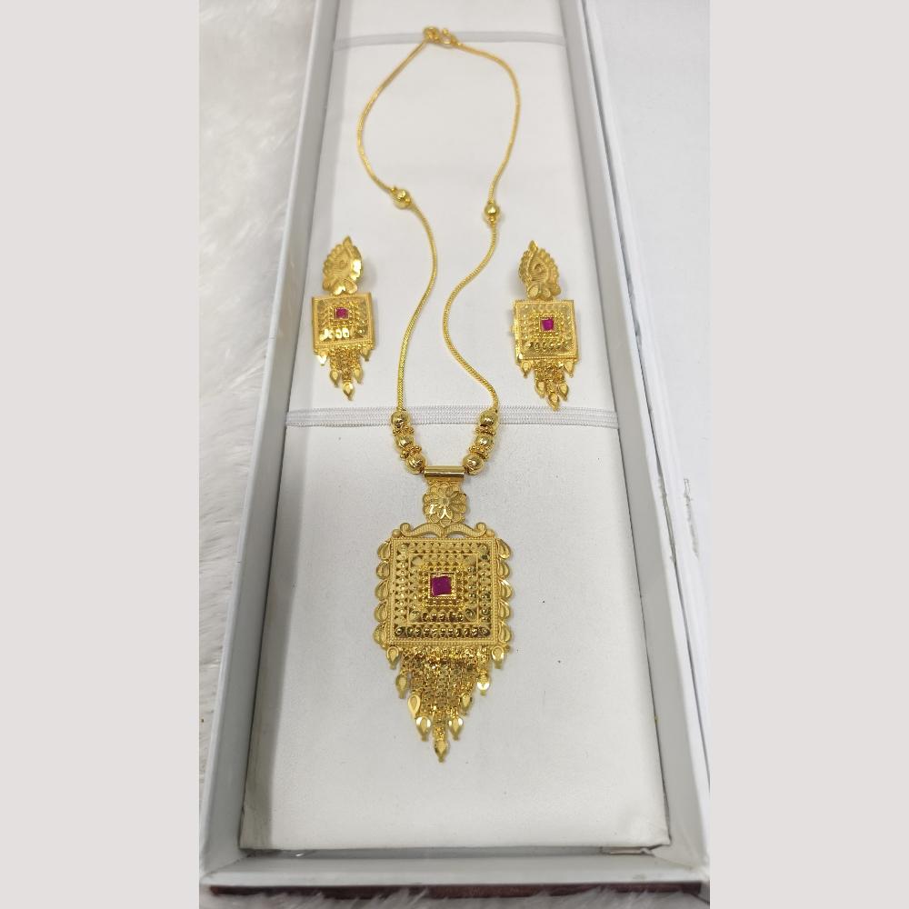 Pari Art Jewellery Antique Finish Traditional Necklace Set