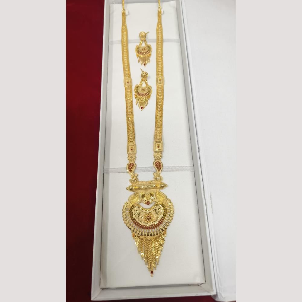 Pari Art Jewellery Antique Finish Traditional Necklace Set