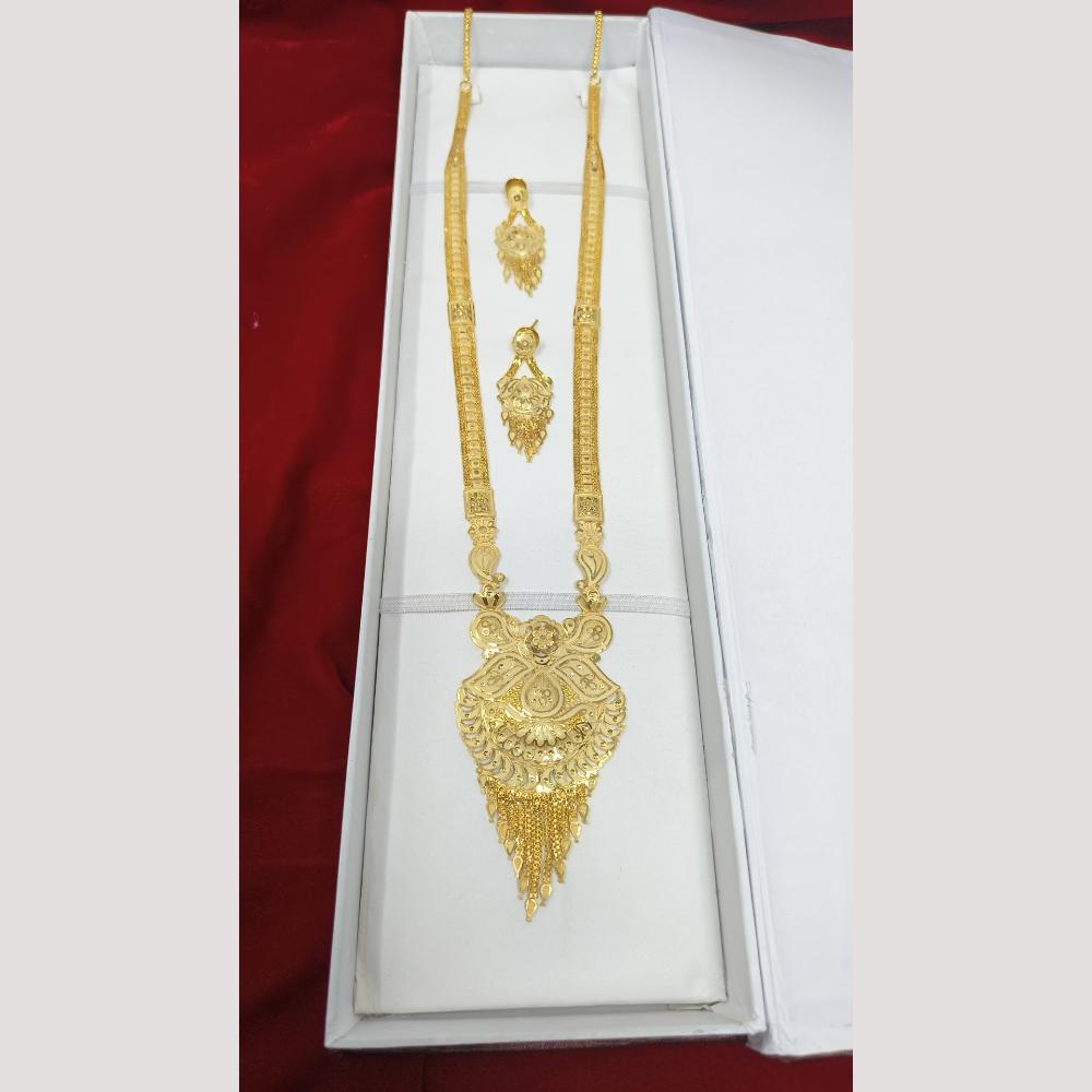 Pari Art Jewellery Antique Finish Traditional Necklace Set