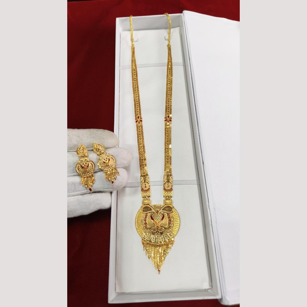 Pari Art Jewellery Antique Finish Traditional Necklace Set