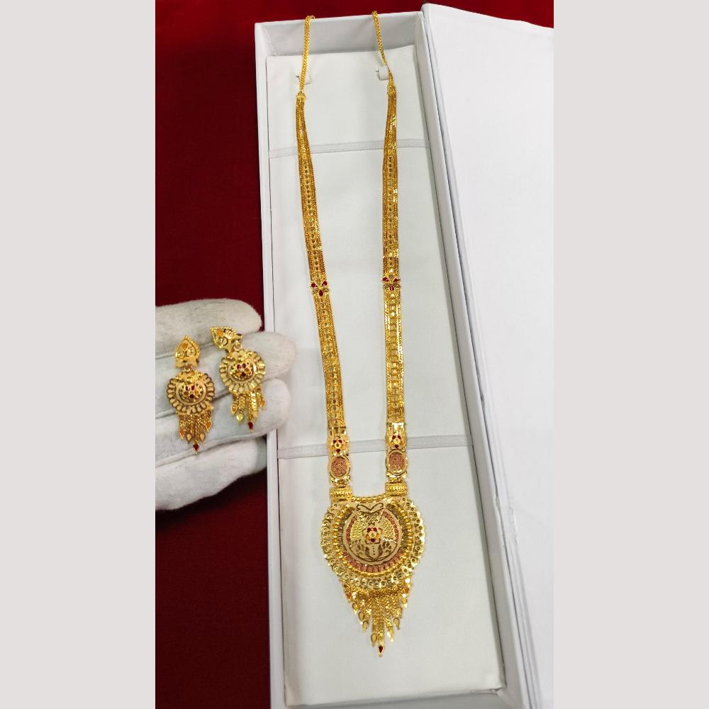 Pari Art Jewellery Antique Finish Traditional Necklace Set
