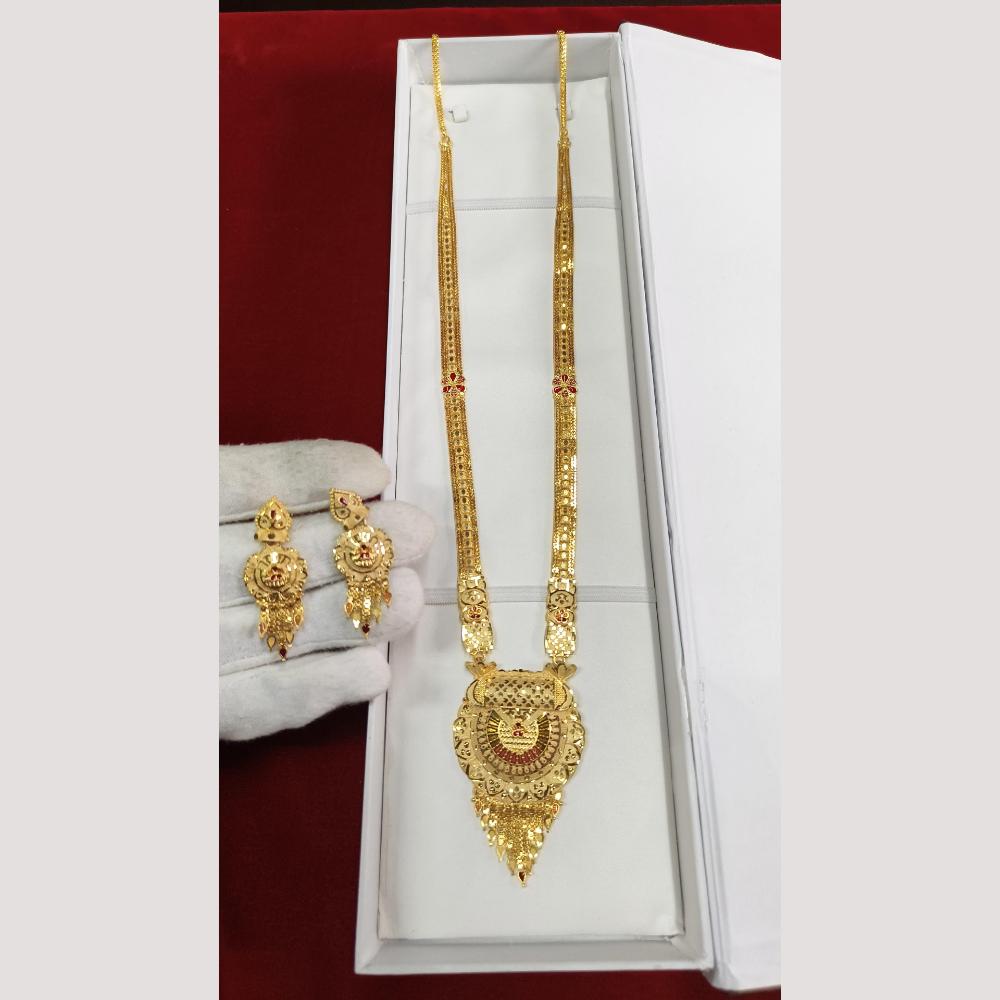 Pari Art Jewellery Antique Finish Traditional Necklace Set