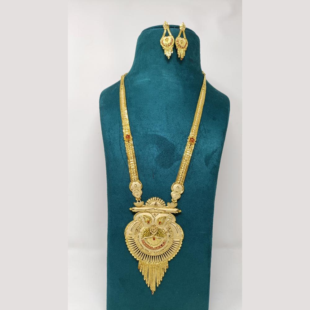 Pari Art Jewellery Meenakari long Necklace Set for Women