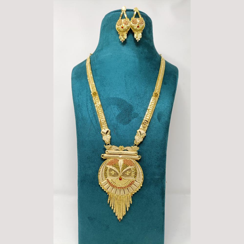 Pari Art Jewellery Meenakari long Necklace Set for Women