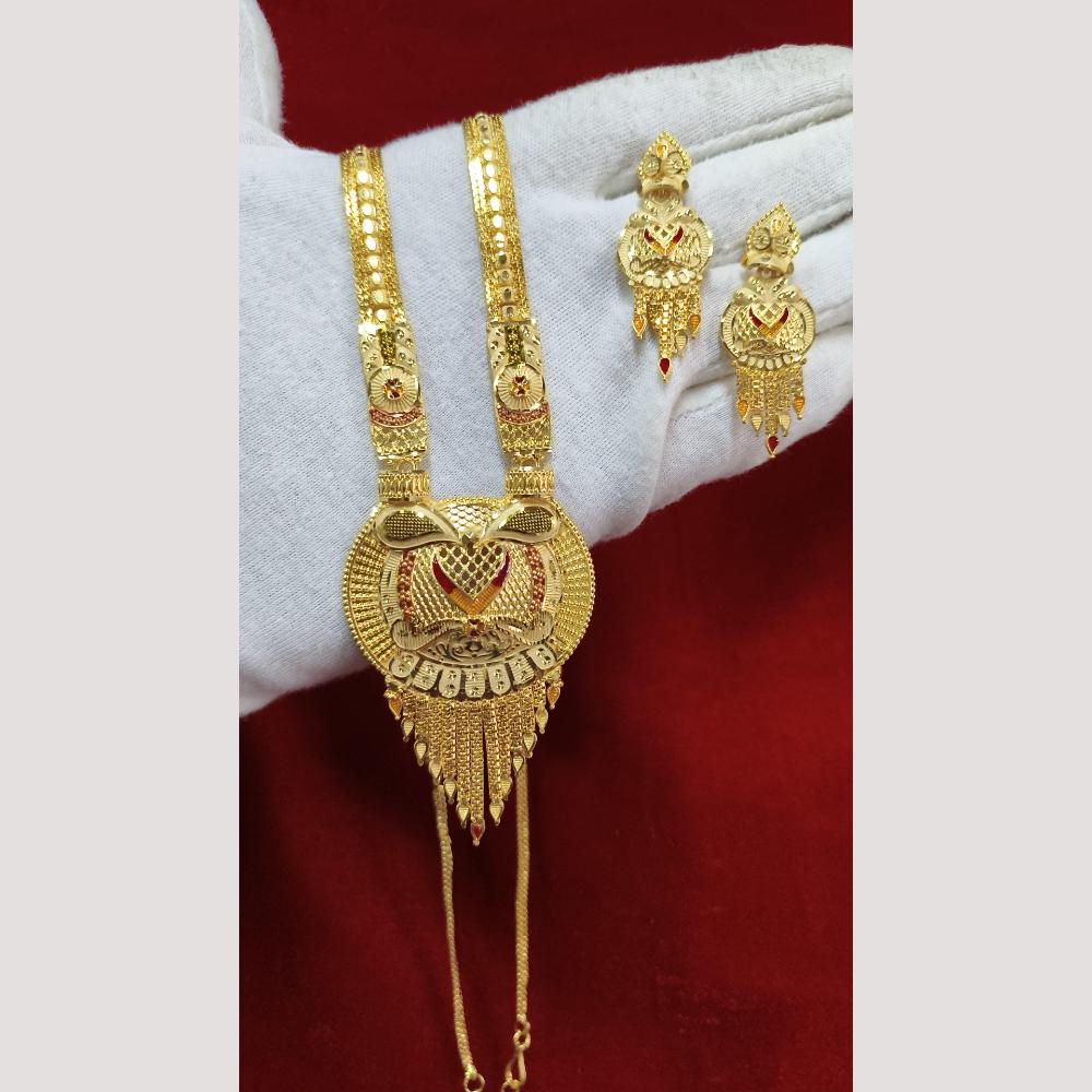 Pari Art Jewellery Forming Traditional Long Necklace Set