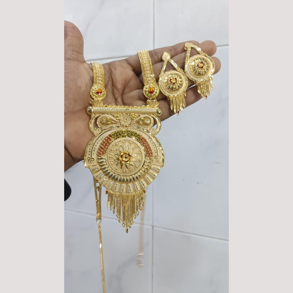 Pari Art Jewellery Forming Traditional Long Necklace Set