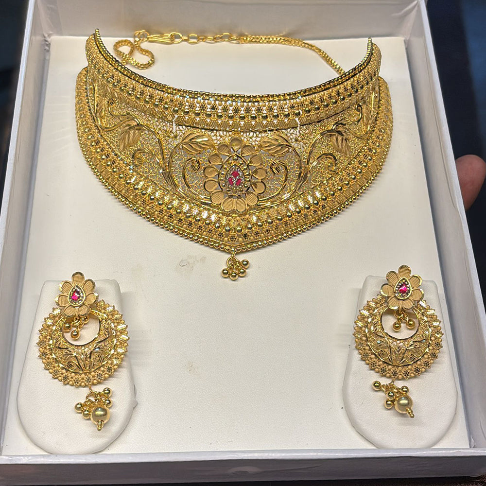 Pari Art Jewellery Trending Forming Elegance Choker Necklace Set