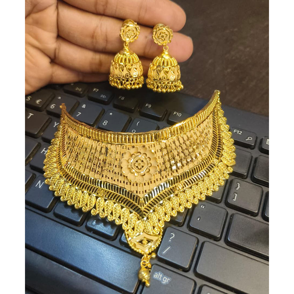 Pari Art Jewellery Royal Forming Choker Necklace Set