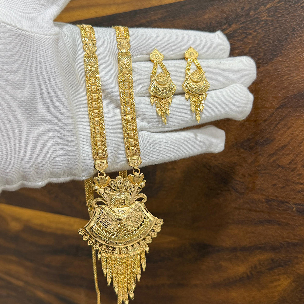 Pari Art Jewellery Royal Style Forming Long Necklace Set