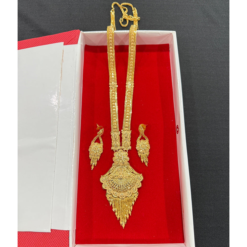 Pari Art Jewellery Royal Style Forming Long Necklace Set