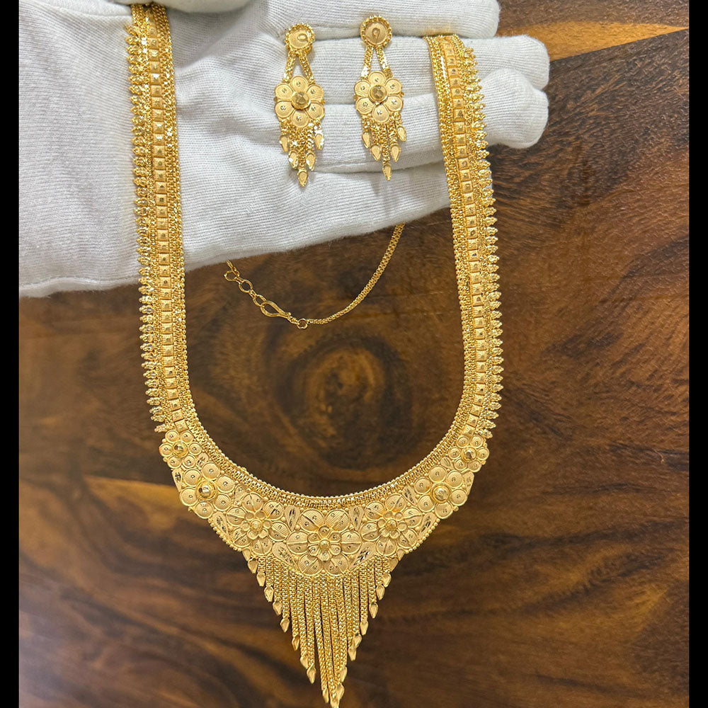 Pari Art Jewellery Royal Style Forming Long Necklace Set