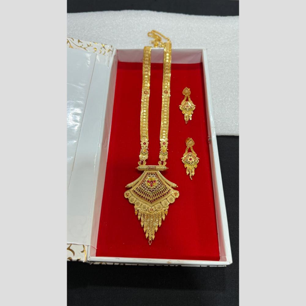 Pari Art Jewellery Royal Style Forming Long Necklace Set